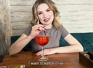 College Blonde Slut Rides Stranger's Cock After Quick Meetup Creampie