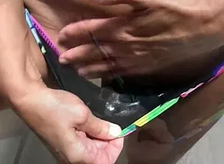 Old Femdom Lady Drains Young Balls Taboo Orgasm Cum Strings