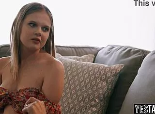 kinky couple hires petite teen babysitter then fucks her tits ass in rough 3some