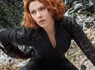 Black Widow Scarlett Johansson Jerk Off Challenge!