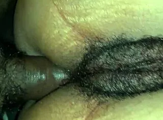 hairy skank swaps her gaping pussy for deep anal pounding