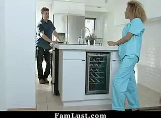 Nurse stepsis, why let perv bro blackmail you into fucking?