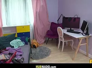 hostel manager catches nympho katy rose bangs her hard in dorm comic style