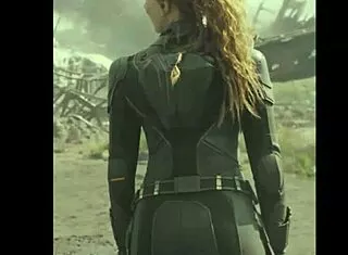 Black Widow Scarlett Johansson Jerk Off Challenge!