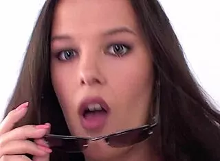 Melody Magic Sucks Cock in Fishnets and Heels!