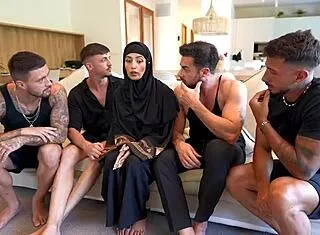 aaliyah yasin's tight pussy takes double penetration at work