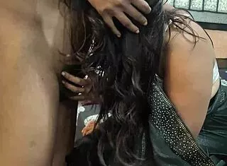 hot bengali muslim gets fucked by hindu bf in black saree
