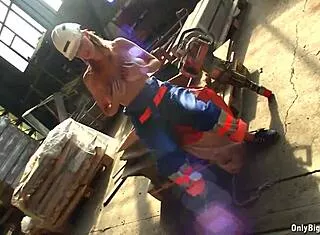 shelby moon's huge natural tits ripped clothes striptease work fun