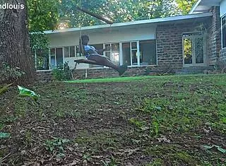 Interracial Milf Swings Back on Big Black Cock