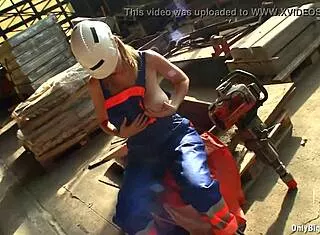 shelby moon's huge natural tits ripped clothes striptease work fun