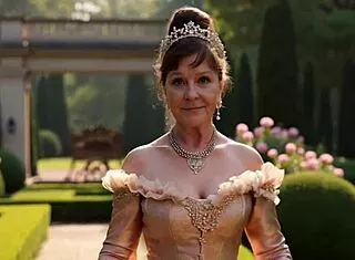 Granny Carmen Claus Takes Standing Doggystyle Creampie from Elf Helper!