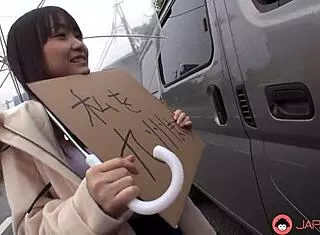 mikoto mochida's huge tits heave in uncensored car cocksuck