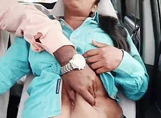 Telugu teen girl enjoys dirty talk car sex on long drive with uncle