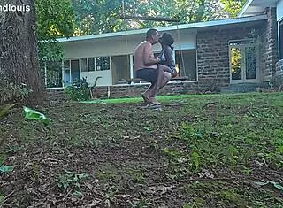 Interracial Milf Swings Back on Big Black Cock