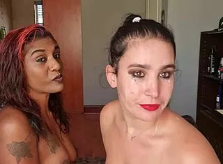 spitting loads on tattooed indian whore's humiliated face