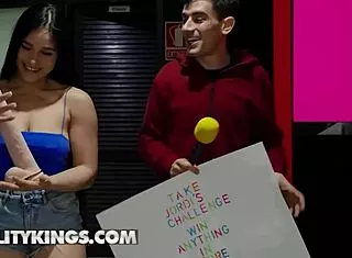 Can Alexis Doll Squeeze Huge Dildo in Ass to Win Jordi's Sex Shop Challenge?