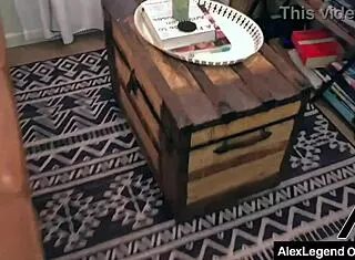 Alex More's Hairy Pussy Milks Alex Legend's Hot Cum Cowgirl Style