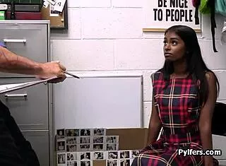 Indian Petite Teen Takes Two Monster Cocks Doggystyle Office