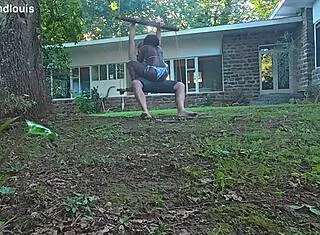 Interracial Milf Swings Back on Big Black Cock