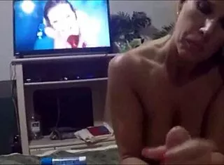 horny milf ends up covered in thick ropes of his hot cum