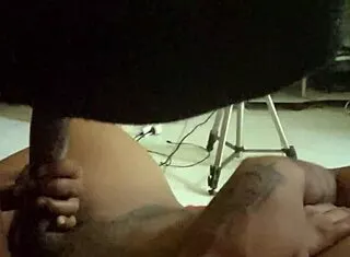 brazilian skinny brunette reunites with first big black cock in dorm