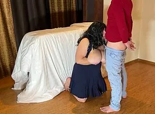 stepmom welcomes stepson for anal sex and deep blowjob bliss