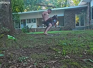 Interracial Milf Swings Back on Big Black Cock