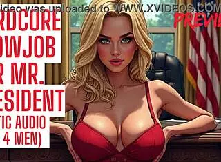 hardcore blowjob for mr president leaves me moaning wildly