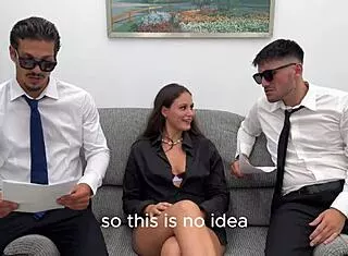 threesome interview turns joy into wet le iane fun