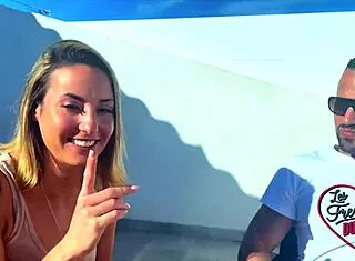 vittoria and pam's big tits share a thick french cock