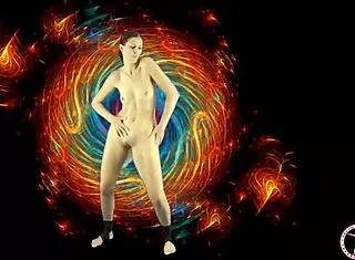 Sweet Asian Dance Turns Psychedelic With Butt Plug Tease!