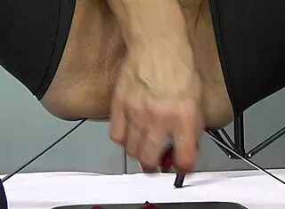 Strawberry Teases Beautiful Milf's Huge Saggy Pussy Close-Up