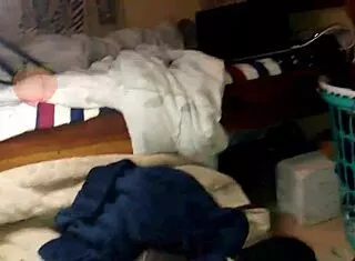 oiled ass slips fingers in while curved landlord dick bangs holes hard