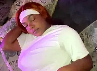 Petite Ebony Tight Pussy Devours Massive Dick Deep!