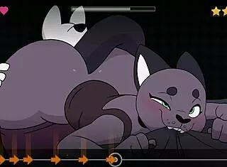 ever wonder how cathy kitty handles that furry music game beat banger ep1 with deepthroat blowjob on monster cocks bent over doggystyle?