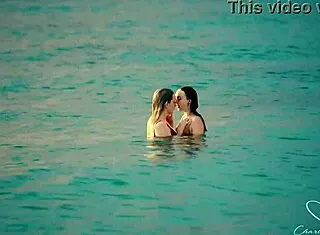 oh god charlie forde's wet pussy and ass licking lesbian beach orgasm has me moaning too