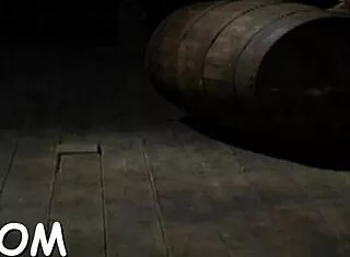 Bound angel's tight twat stuffed deep with massive toy probe