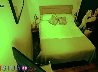 caught this couple goin at it hard in the airbnb voyeur style