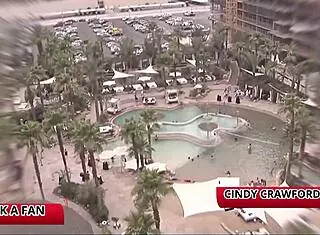 Busty Cindy Crawford Drains Massive Cock At Porn Convention Cumshot