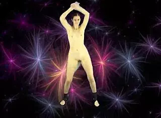 Sweet Asian Dance Turns Psychedelic With Butt Plug Tease!