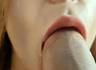 milking his cock dry with my lactating tits in ultimate close-up asmr suck