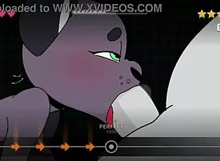 ever wonder how cathy kitty handles that furry music game beat banger ep1 with deepthroat blowjob on monster cocks bent over doggystyle?