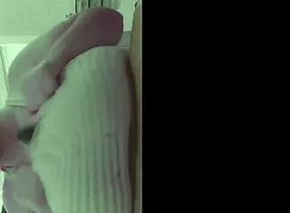 dildo slides between those huge tits nicely