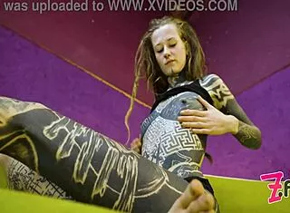 I'm an alternative hippie tattooed skinny teen with small tits and tiny waist stuffing my delicious wet pussy with toys for first time moaning sloppy