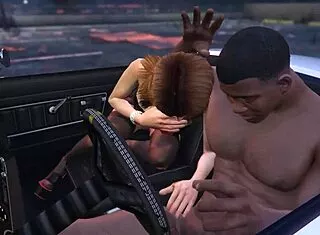 GTA 5 Franklin Pounds Hooker in Steamy Car Service