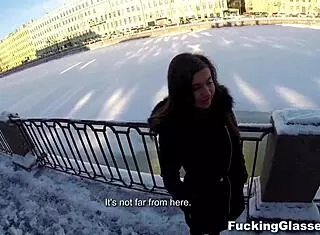 Vika Volkova Glasses Tourist Fucks Local Shaved Pussy Cutie