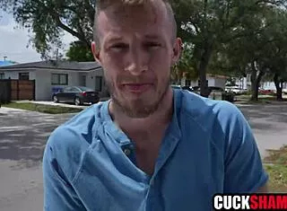 cuckold hubby trades ebony wife fuck to cover her car crash bill