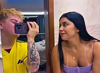 netflix with stepsis turns into creampie cowgirl ride alone at home