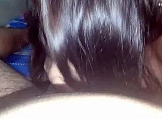 latina babe sucks stepmom's husband's cock hungrily