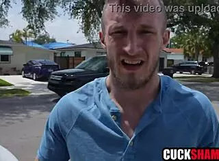 cuckold hubby trades ebony wife fuck to cover her car crash bill